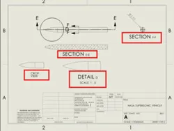 WBL Project: Create engineeering drawing of NASA supersonic vehicle with no fins using SolidWorks!