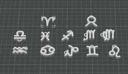 Zodiac Sign Keychains
