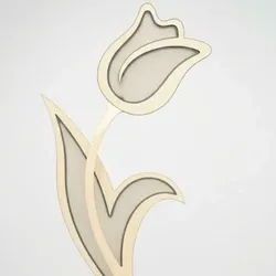 3D printer bestanden | 3MF | Tulipa - escultura arte e decoração