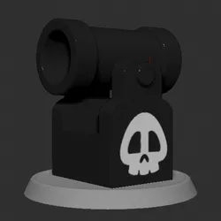 Blaster Bullet Mario Based 3D Print Model in Figurines 388167