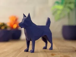 Creality Cloud | Low poly German Shepherd dog | ملفات الطابعة ثلاثية الأبعاد