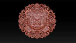 Decorative Ceiling Center - for CNC router 3D Print Model in Decor 388282
