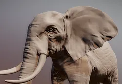 Elephant 3D printable scan 3D Print Model in Toys 387965