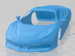 Ferrari SF90 Spider 2021 Printable Body Car 3D Print Model in Automotive 388836