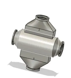 gyroid infilled heat exchanger