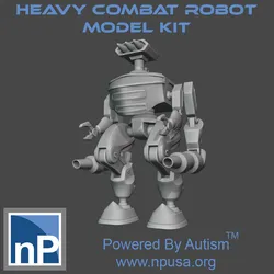 Heavy Combat Robot Free 3D Print Model in Game Accessories 388977