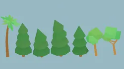 LowPoly Tree Pack for game