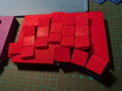 MOTE Remixed - Choc Low Profile Flat Keycaps with more aggressive 15 degree angles