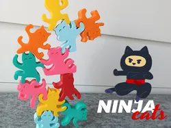 Ninja Cats Stacking Game
