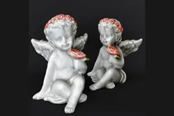 Sculpture Angel with a rose