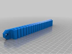 Wall mounted holder for 19 tweezers
