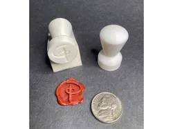 Wax Seal Stamp - Letter P (3)