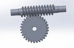 Worm Screw and Worm Gear Wheel Assembly