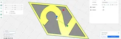 2 in a Diamond shape touching frame