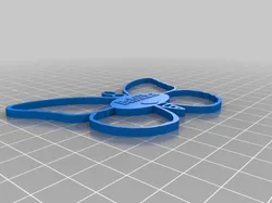 Butterfly tag with text