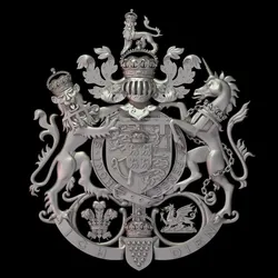 Coat of arms of Charles Prince of Wales 3D Print Model in Signs and Logos 390766