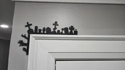 Halloween Tombstones Door Corner