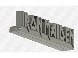 Iron Maiden sign standing