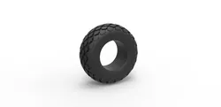 Offroad tire 28 Scale 1 to 25 3D Print Model in Vehicle 392582