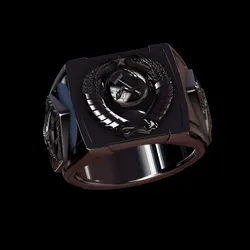Relief 3D Print Model in Rings 391445