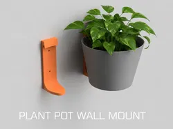 Soporte de pared para maceta - Modelo de impresión 3D gratuito