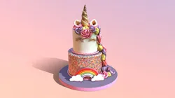 Tiered Unicorn Cake