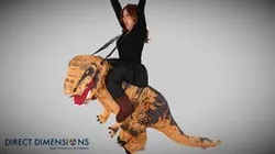 Ali von Paris in Dinosaur Suit