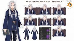 Anime Character - Beginner Mage RPG