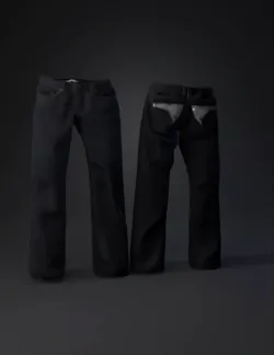 black denim jeans with embellished back pockets