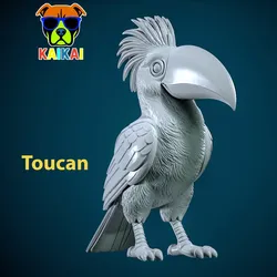 Characters & Creatures STL Download - Toucan model urnam vibes 3D printby Rubber Duck