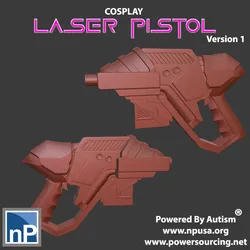 Cosplay Laser Pistol Free 3D Print Model in Other 554627