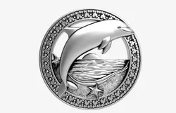 Dolphin pendant 3D Print Model in Pendants 554194