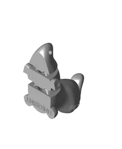 Flexi Parasaurolophus Dinosaur Keychain (Single Color)