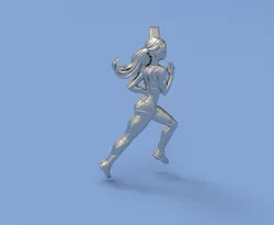 Form running girl 3D Print Model in Other 555302