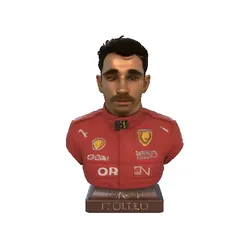 Home Decorations & Ornaments STL indir - Charles Lecrerc Bust - BronCustoms