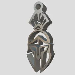 Keychain Spartan Helmet