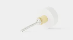 Knob in marble with a screw in metal