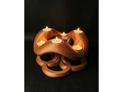 Modern Geometric Candle Holder | Abstract Tealight Stand | Minimalist Home Decor