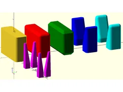 OpenSCAD How-To - Using a For Loop to Create Symmetrical Objects