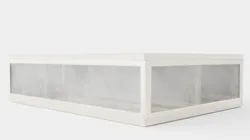 Rectangular jewelry box in clear glass
