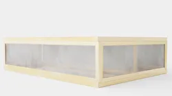 Rectangular jewelry box in clear glass