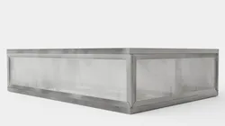 Rectangular jewelry box in clear glass