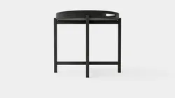 Round Tray Table Black