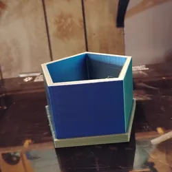 Tools & Spare Parts STL indir - pentagon planter and water catcher - Ashlee N Pearson