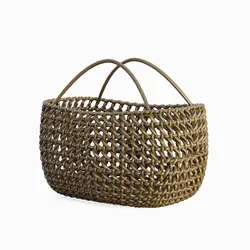 Woven Basket with Handle 03