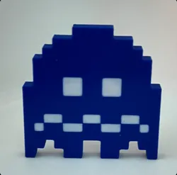 8bit Pacman Vulnerable Ghost Fidget Toy with magnet (blue ghost)