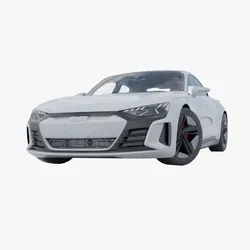 AudiE-tron GT Low-poly 3D