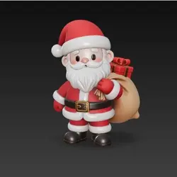 Characters & Creatures STL Download - santa clausby alexrock593