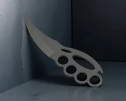 Knife with Knuckle Duster Handle