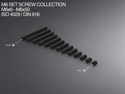 M6 Set Screw Collection M6x6-M6x50 ISO 4029 / DIN 916